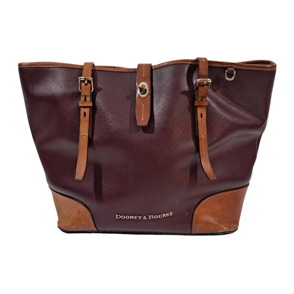 Dooney & Bourke Dover Large Tote Bag Red Pebble Grain - Picture 1 of 16
